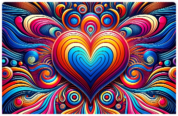 abstract art of a heart