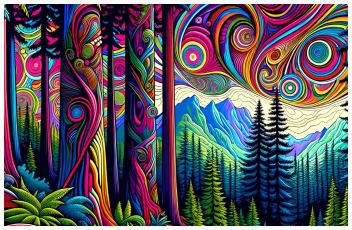 abstract art of forest