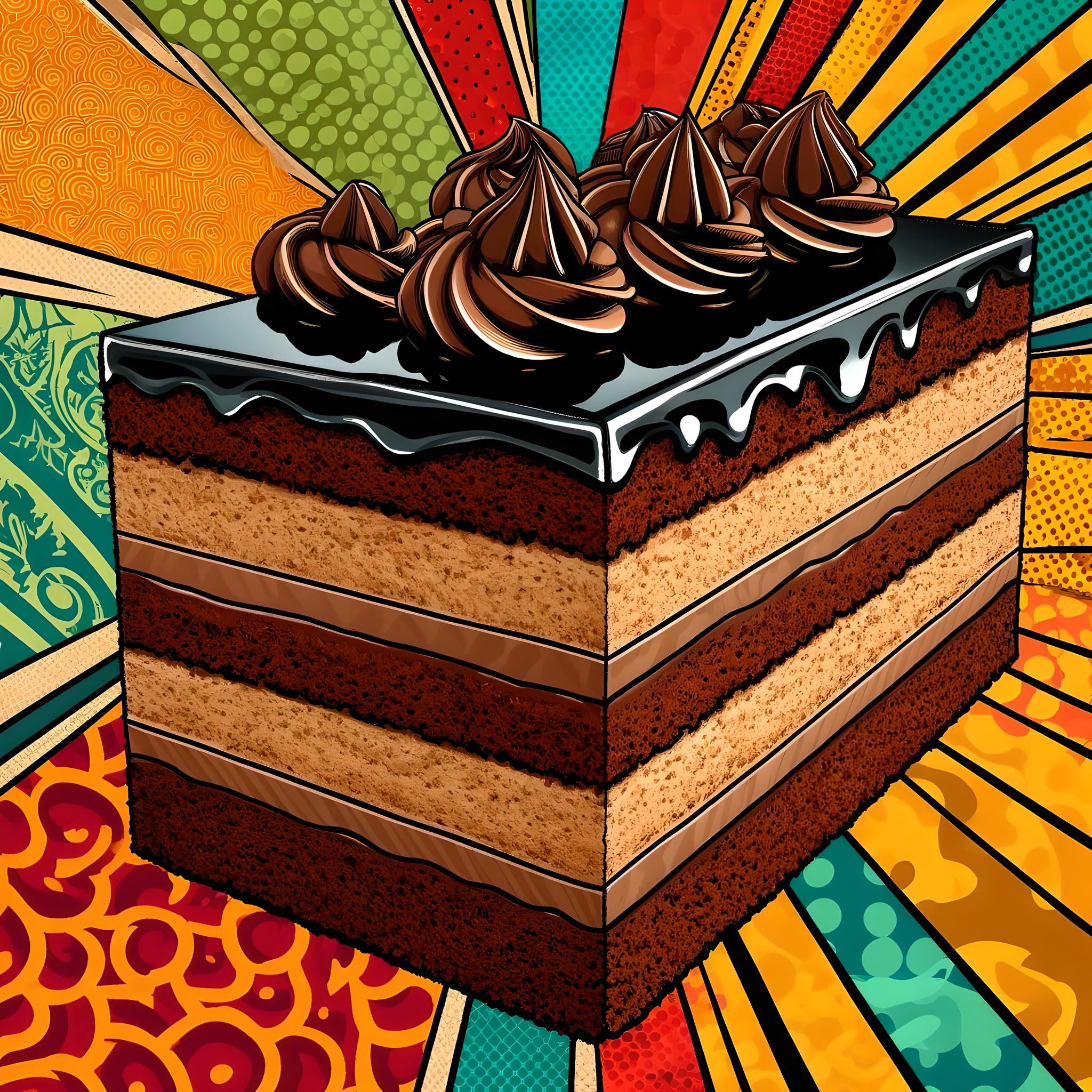 Chocolate mousse desert